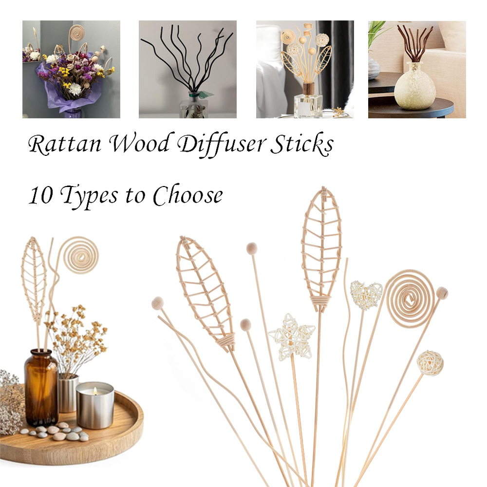 Home Fragrance Refill - 5/15 шт. длинные волнистые тростниковые диффузоры